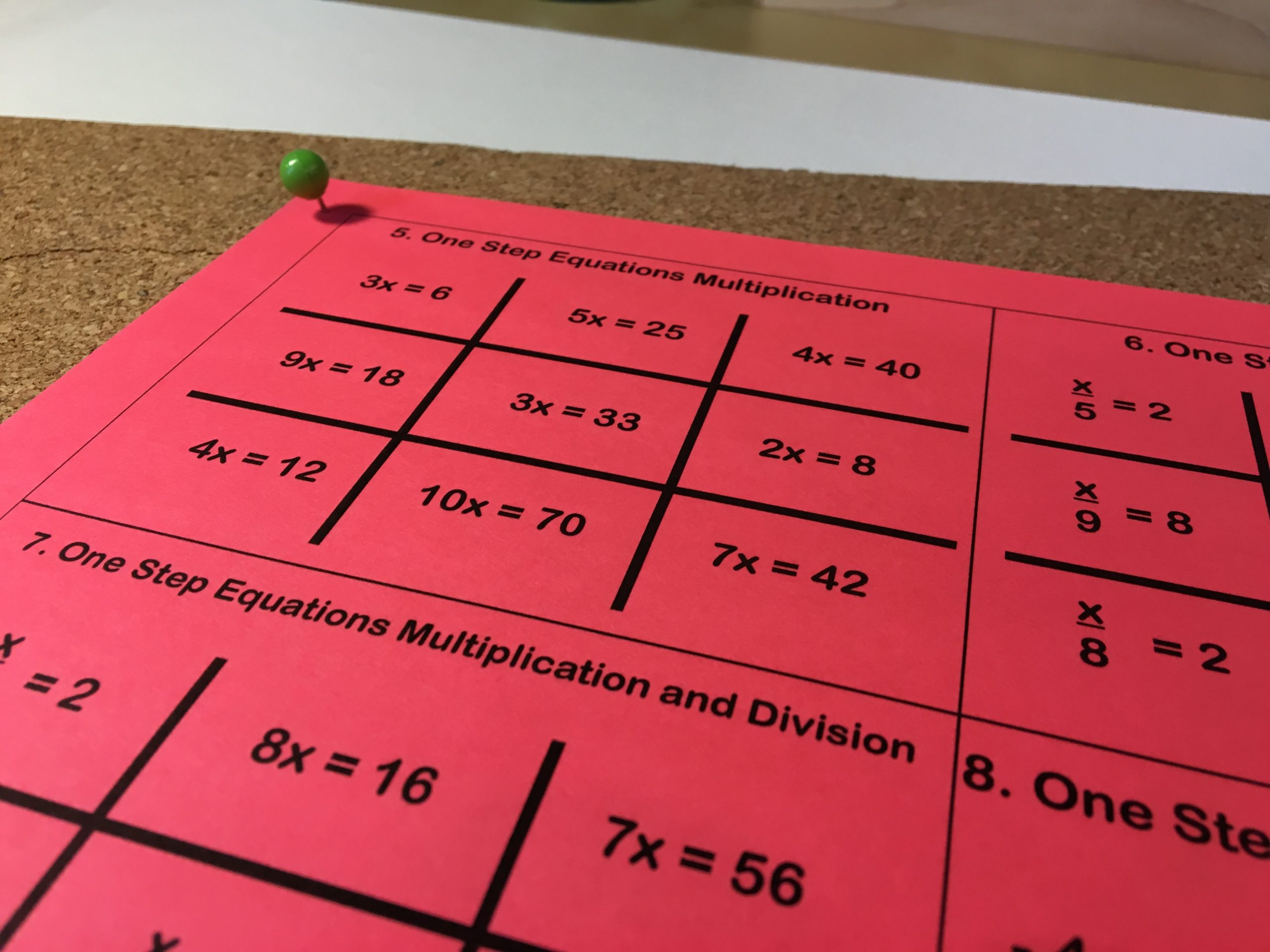 12 One Step Equation Activities That Are Out of this World - Idea