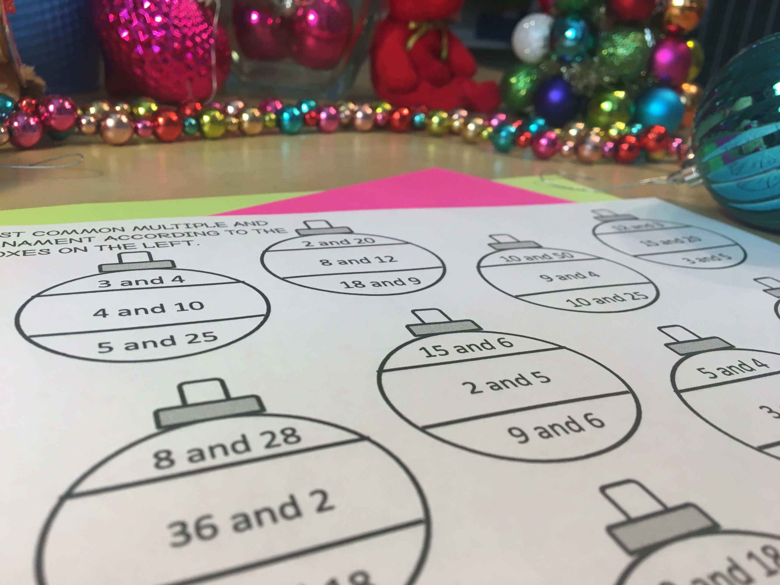 12 Days of Christmas Math Activities for Middle School - Idea Galaxy