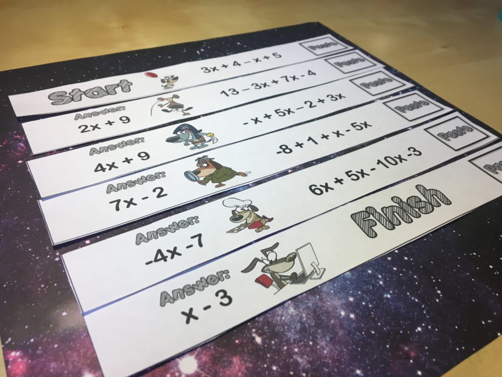 12 Combining Like Terms Activities That Rock - Idea Galaxy